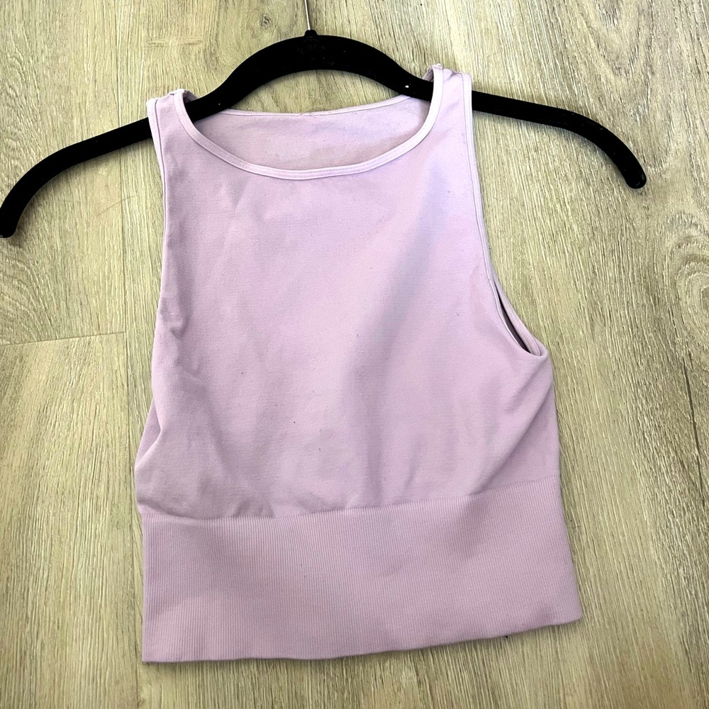 CROP TANK TOP | MEDIUM | LIGHT PURPLE